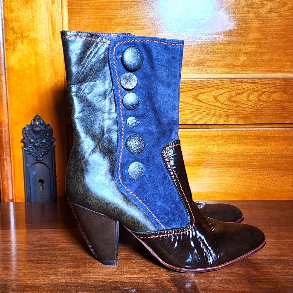 True religion multi-earth toneleather boots